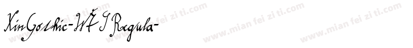 XinGothic-W7S Regula字体转换
